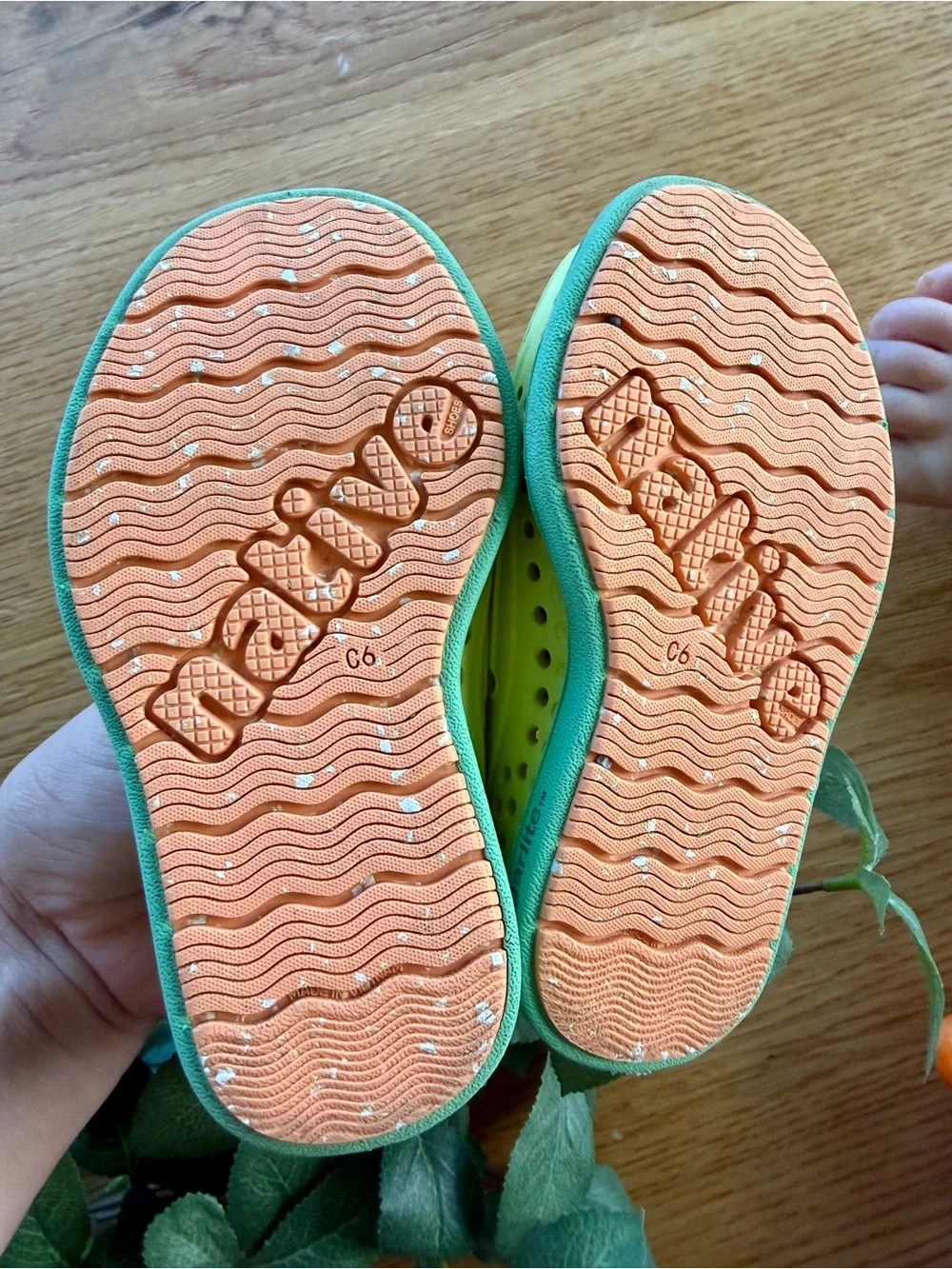 Native Shoes Kids Baby's Lime Green Water Slip-On Loafers!